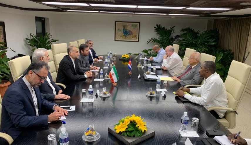 محادثات بين وزير الخارجية الايراني ونائب رئيس وزراء كوبا