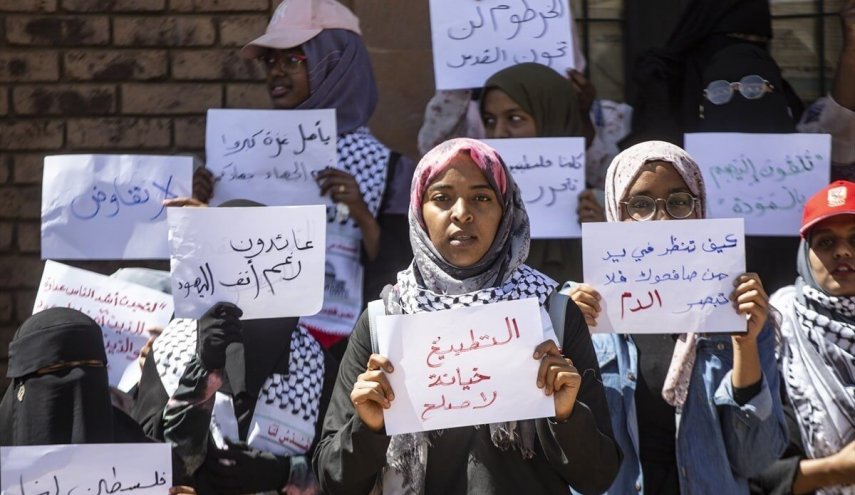 تظاهرات سودانی‌ها در مخالفت با عادی‌سازی روابط با رژیم صهیونیستی