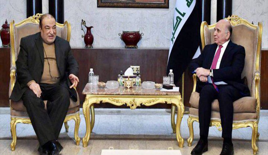 وزير خارجية العراق فؤاد حسين يستقبل نائب وزير الخارجيَة الإيراني