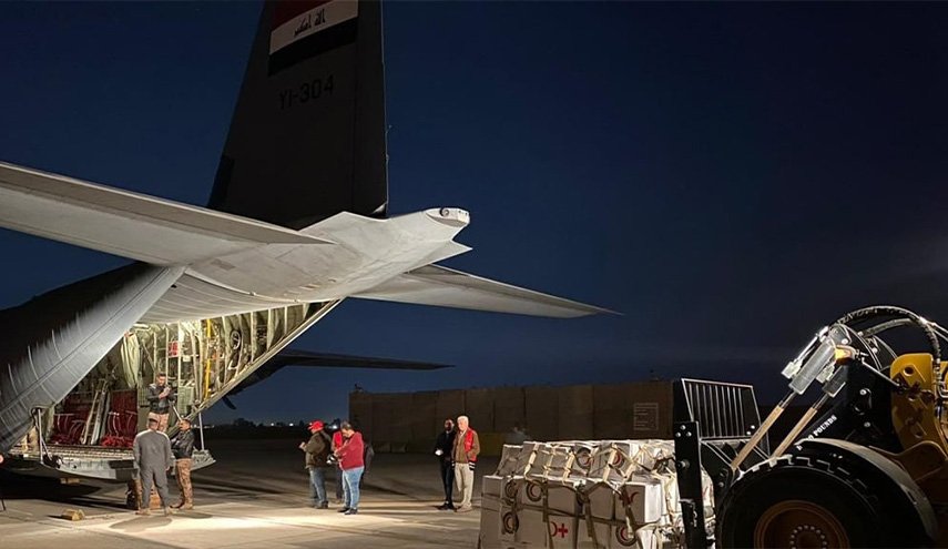 انطلاق جسر جوي عراقي لنقل المساعدات الاغاثية العاجلة الى سوريا