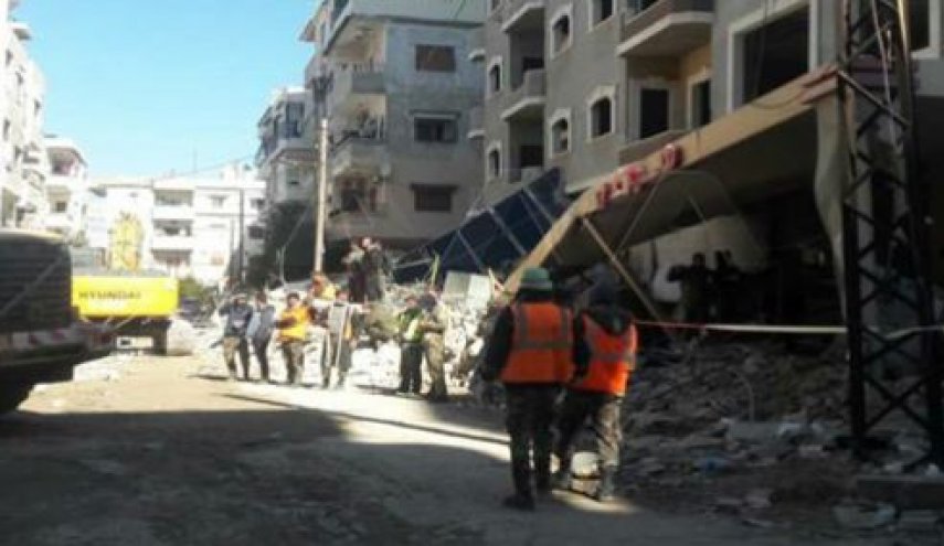 انتهاء عمليات الانقاذ في حي العسالية في اللاذقية السورية