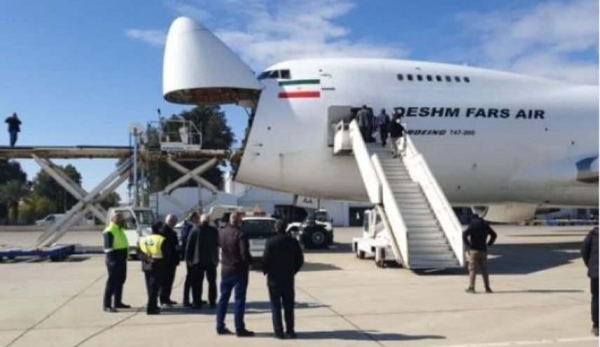 طائرة مساعدات إيرانية سادسة تصل إلى مطار لاذقية الدولي