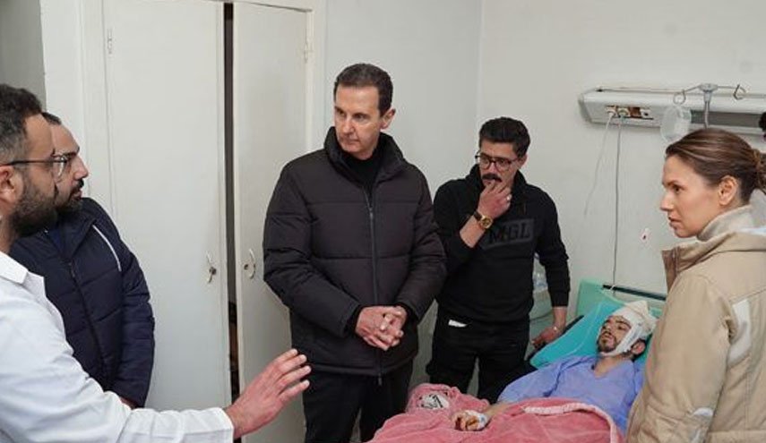 انتقاد شدید بشار اسد از معیارهای دوگانه غرب در بازدید از مناطق زلزله زده 