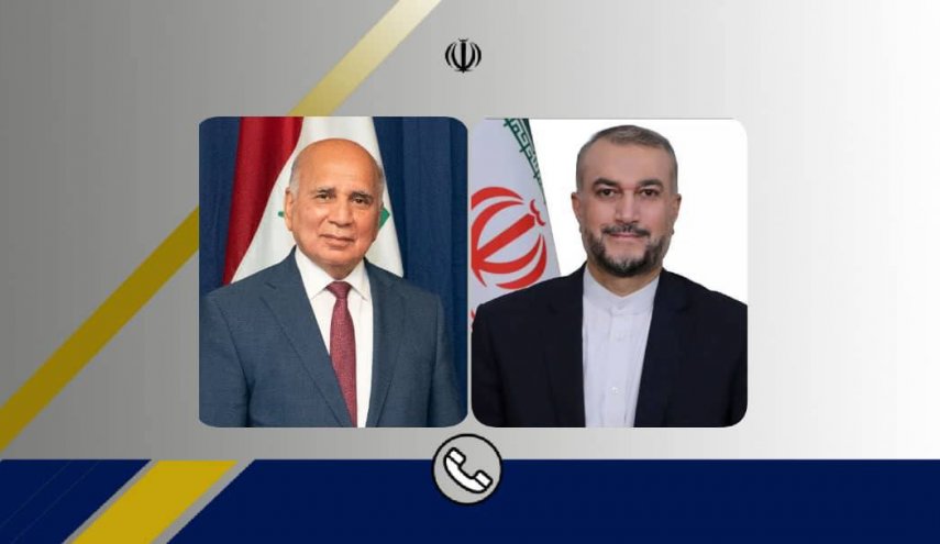 وزير الخارجية الايراني ونظيره العراقي يبحثان تطور العلاقات الثنائية