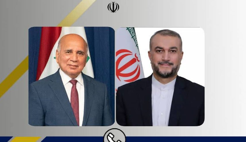 گفتگوی تلفنی وزرای خارجه ایران و عراق در باره مناسبات دوجانبه و توافق لغو تحریم ها
