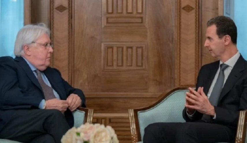 بشار اسد در دیدار گریفیتس: باید کمک‌های فوری وارد همه مناطق سوریه شود