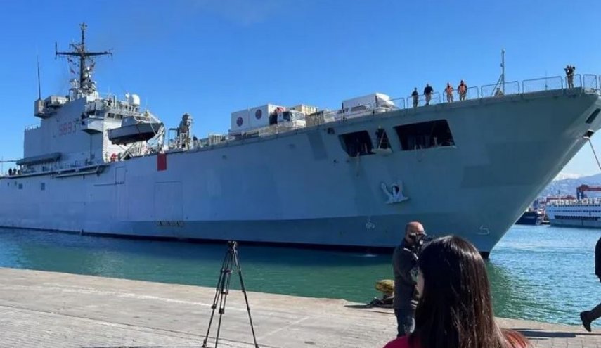 سفينة مساعدات إيطالية لمتضرري زلزال سوريا
