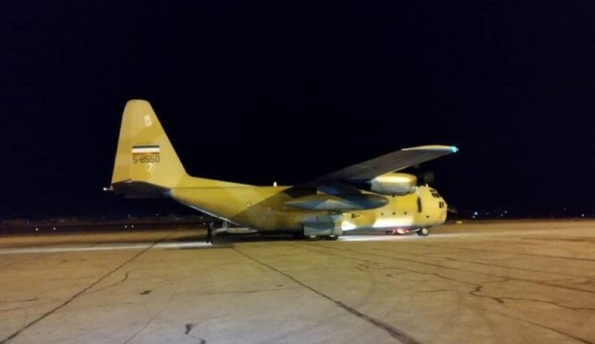 طائرة مساعدات إيرانية تاسعة تصل إلى مطار حلب الدولي