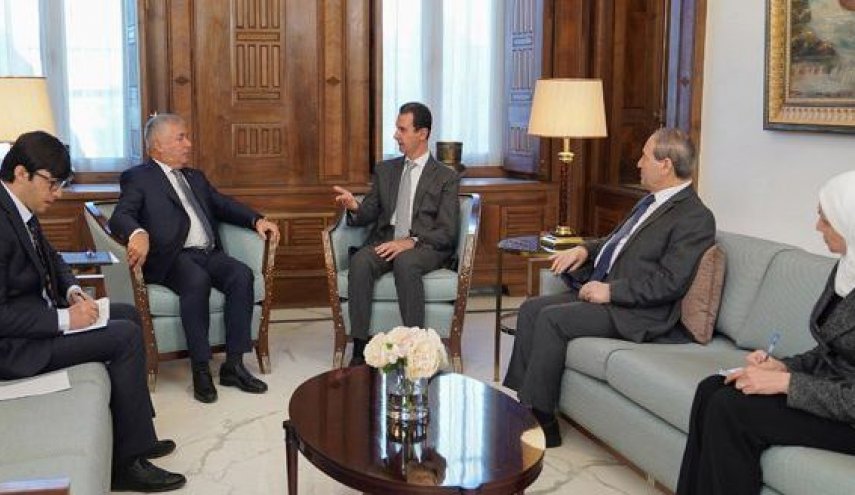 الرئيس السوري يتسلم رسالة تعزية ودعم من نظيره طاجيكي