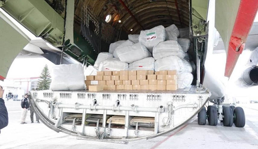 100طن مساعدات إيرانية إلى منكوبي الزلزال في اللاذقية