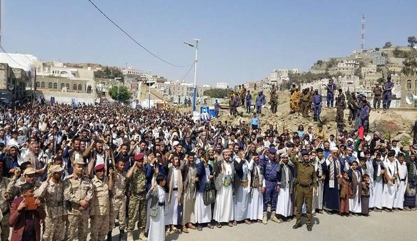 مسيرات جماهيرية وفاء للشهيد الصماد في حجة باليمن