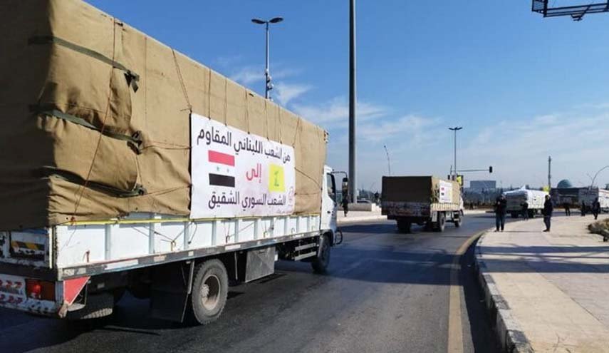 سومین کاروان کمک‌های حزب الله لبنان راهی سوریه می‌شود