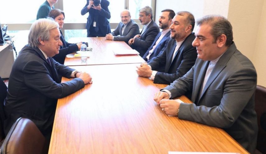 امیرعبداللهیان با دبیرکل سازمان ملل دیدار کرد