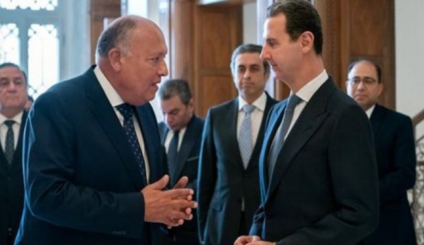 الخارجية المصرية: لقاء شكري مع الأسد لم يتطرق لعودة سوريا إلى الجامعة العربية

