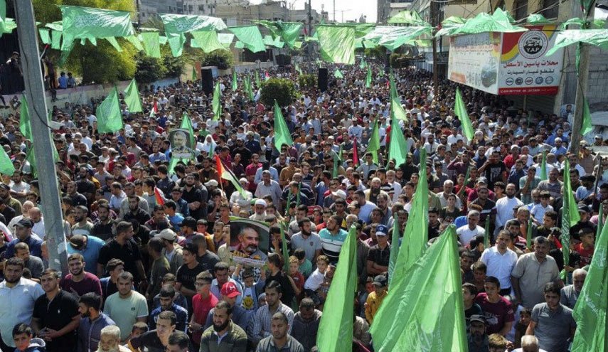 مسيرة جماهيرية في غزة نصرة للأقصى والأسرى والضفة
