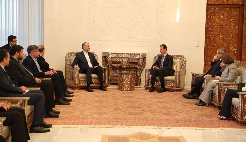 أميرعبداللهيان يلتقي الرئيس السوري بشار الاسد