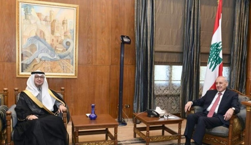 دیدار سفرای عربستان و آمریکا با رئیس پارلمان لبنان