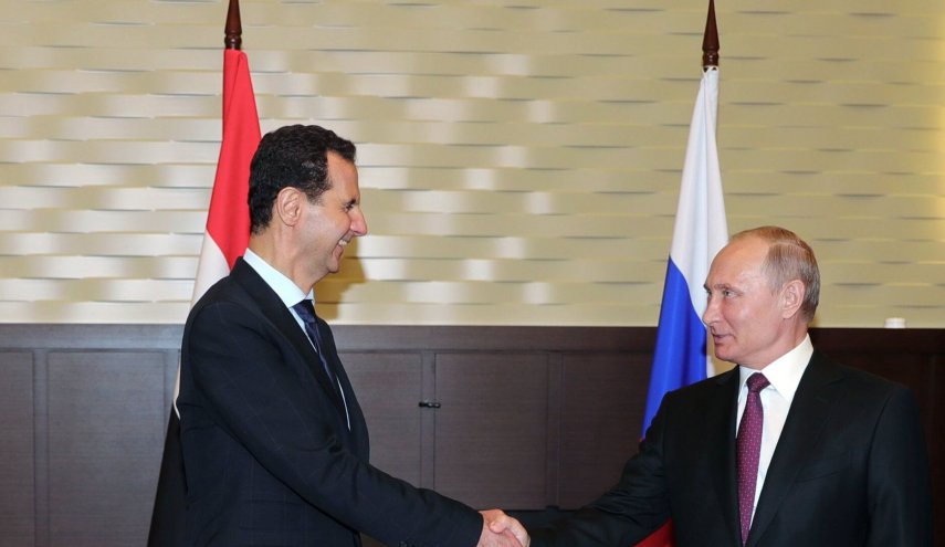 الأسد خلال لقاء مع بوتين يجدد موقف سوريا ضد حركة نازية
