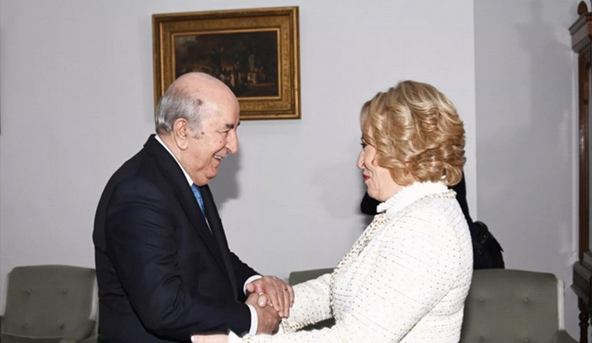رئيس الجزائر يستقبل رئيسة مجلس الفيدرالية الروسي