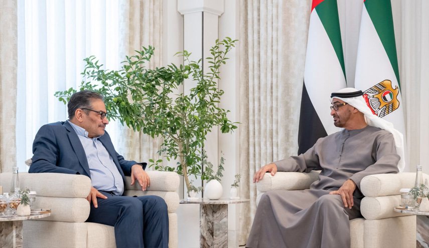 دیدار دریابان شمخانی با رئیس امارات متحده عربی