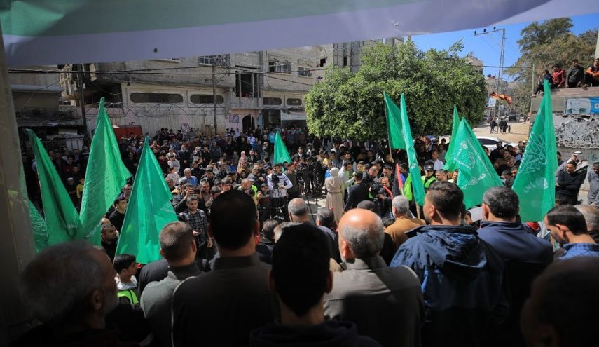 حماس تنظم مسيرة جماهيرية في خانيونس 