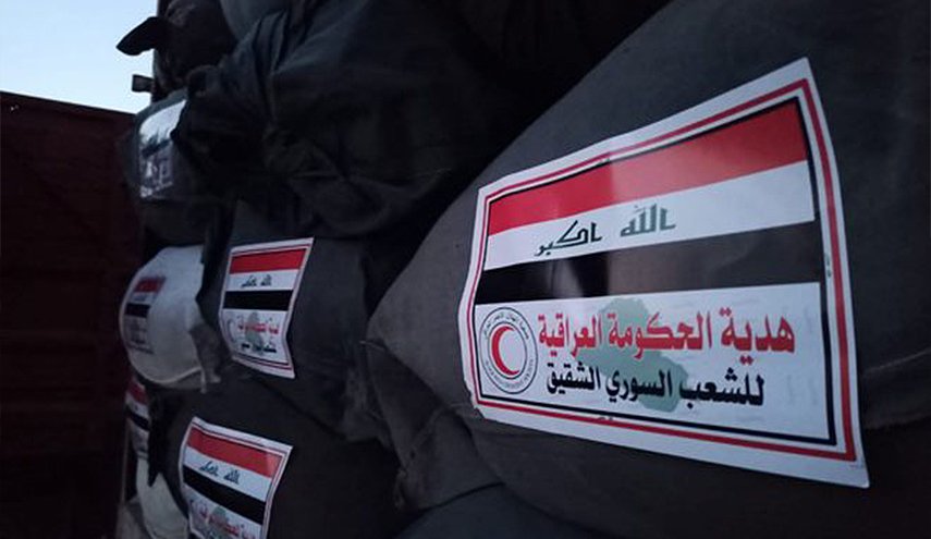 الهلال الأحمر السوري يتسلم 350 طنا من المساعدات الاغاثية العراقية