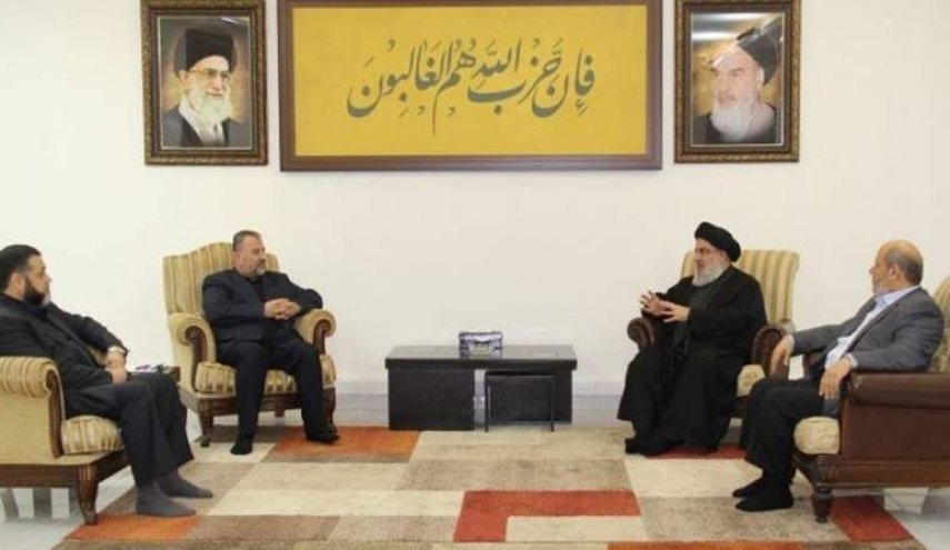 دیدار هیأت ارشد حماس با سید حسن نصرالله برای گفتگو درباره تحولات فلسطین