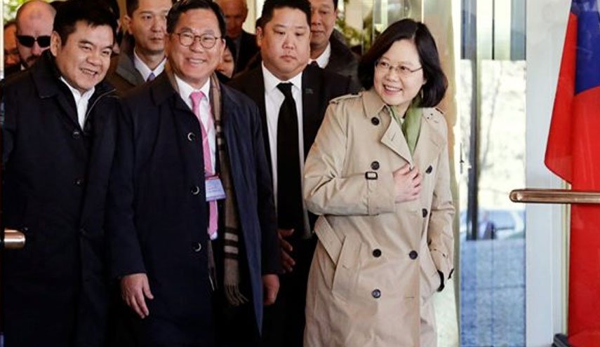 رئيسة تايوان تصل إلى نيويورك