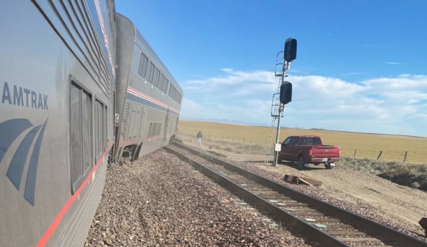 خروج قطار عن مساره في ولاية مونتانا الأمريكية