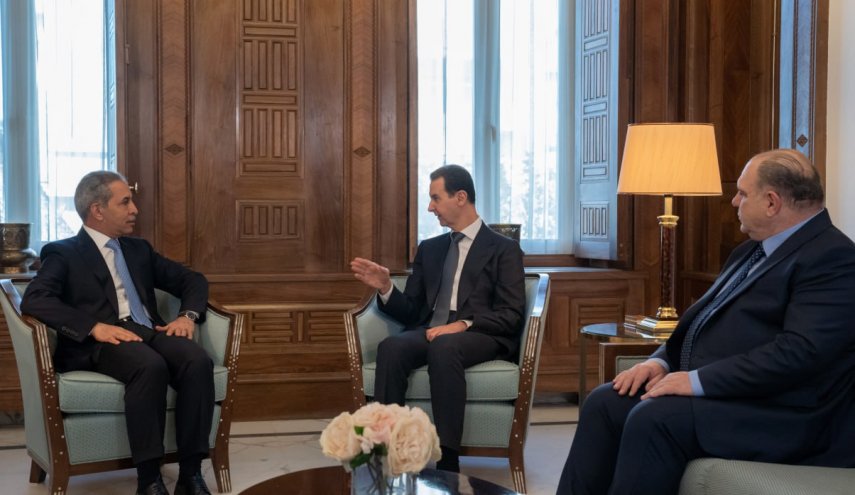 الرئيس الأسد يستقبل رئيس مجلس القضاء الأعلى في العراق