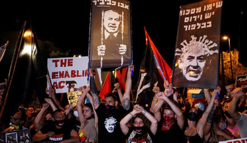 آغاز اعتراضات علیه کابینه نتانیاهو برای چهاردهمین هفته متوالی