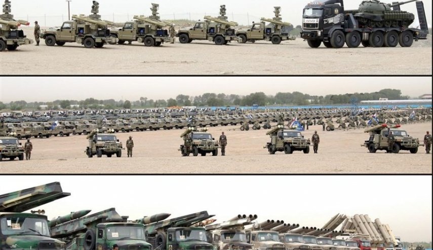 ۱۰۸۴ دستگاه انواع تجهیزات و تسلیحات جدید به نیروی زمینی ارتش الحاق شد