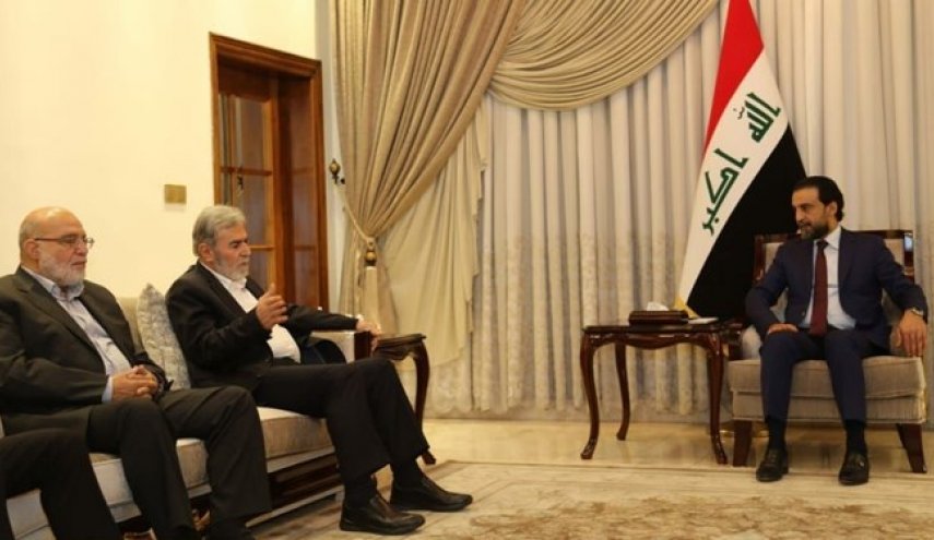 دبیرکل جهاد اسلامی با رئیس پارلمان عراق دیدار کرد