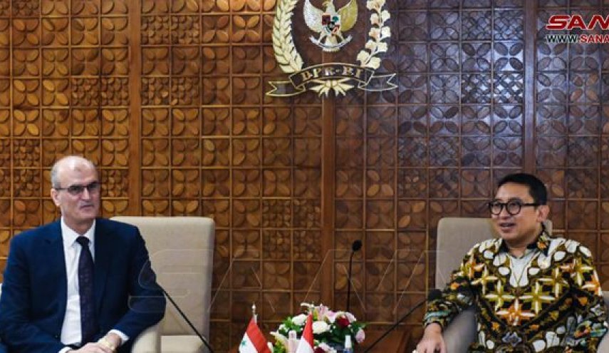 مذاکرات سوریه و اندونزی درباره همکاری های پارلمانی 