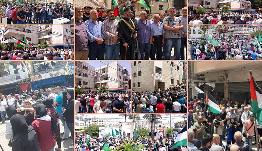 مسيرات في المخيمات الفلسطينية بلبنان تنديدا بالعدوان الاسرائيلي على غزة