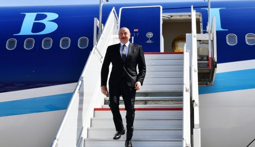 رئيس أذربيجان يصل بروكسل بدعوة من رئيس المجلس الأوروبي