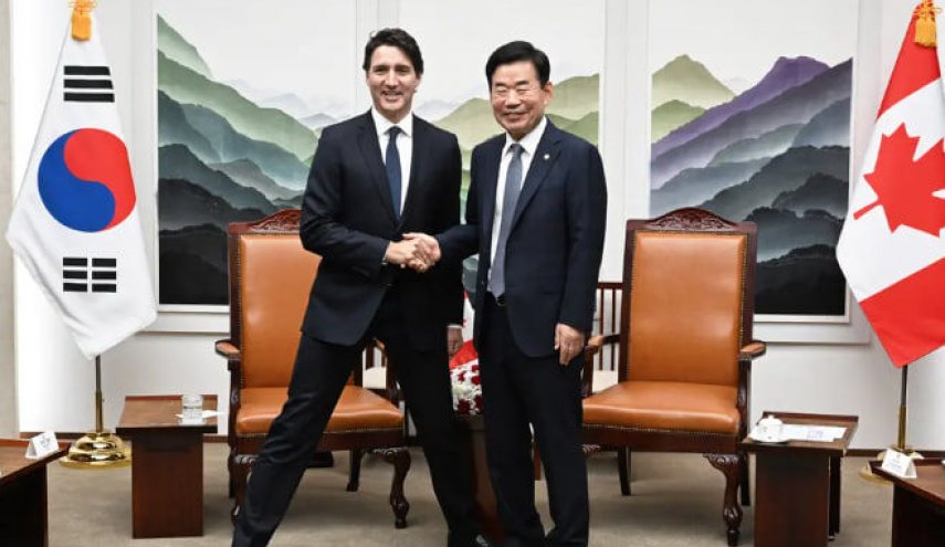 حرکت دردسرساز نخست‌وزیر کانادا  در سئول

