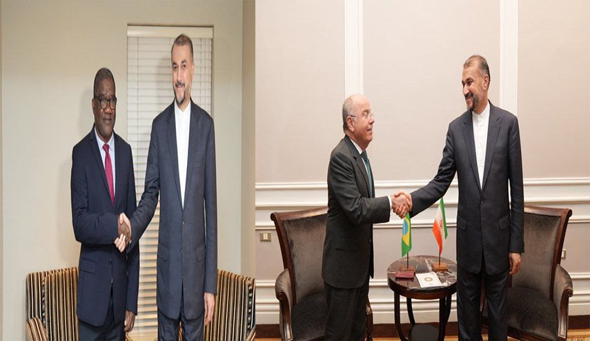 شاهد بالصور.. أمير عبداللهيان يلتقي وزراء خارجية البرازيل وجزر القمر 