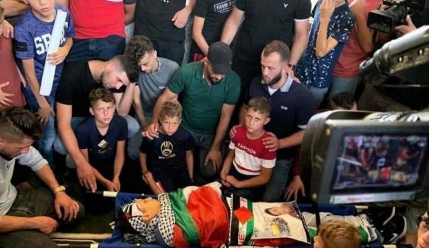 تشييع جثمان الطفل الشهيد 'محمد التميمي' في رام الله
