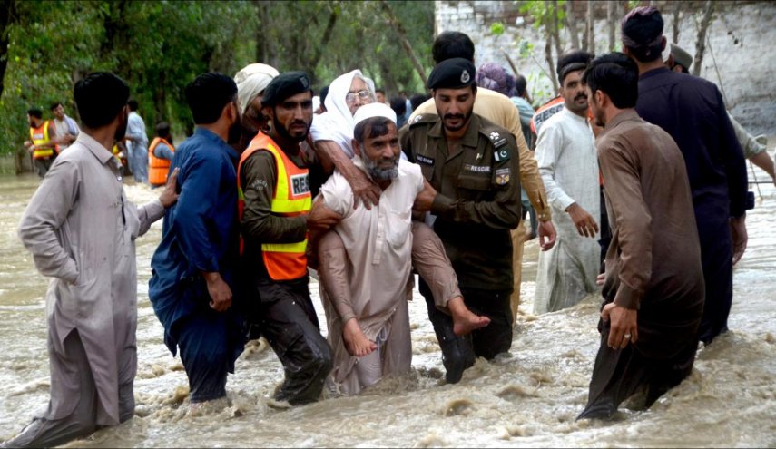 ارتفاع حصيلة ضحايا الأمطار الغزيرة في باكستان 

