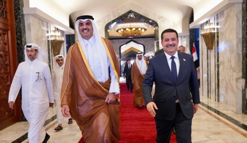 سفر امیر قطر به عراق
