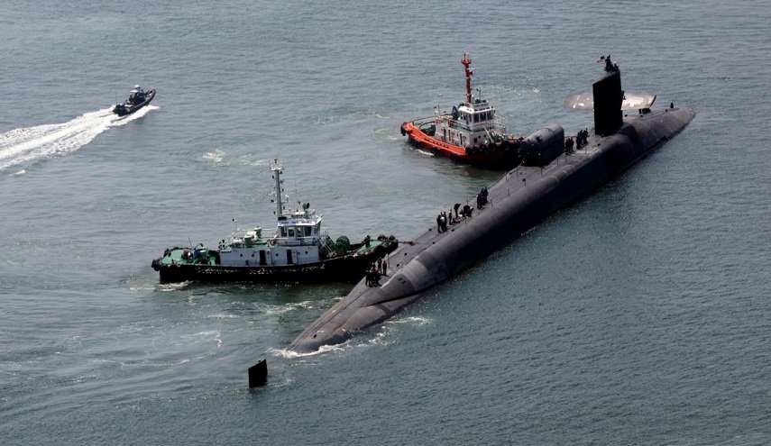  غواصة نووية أمريكية ترسو في ميناء بكوريا الجنوبية
