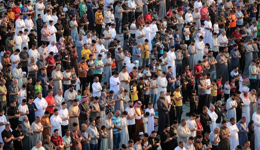 اقامه نماز ۱۰۰ هزار نفری عید قربان در مسجد الاقصی+ ویدیو و عکس
