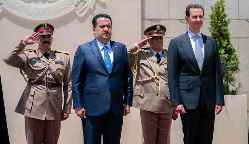 استقبال رسمی بشار اسد از نخست وزیر عراق در دمشق