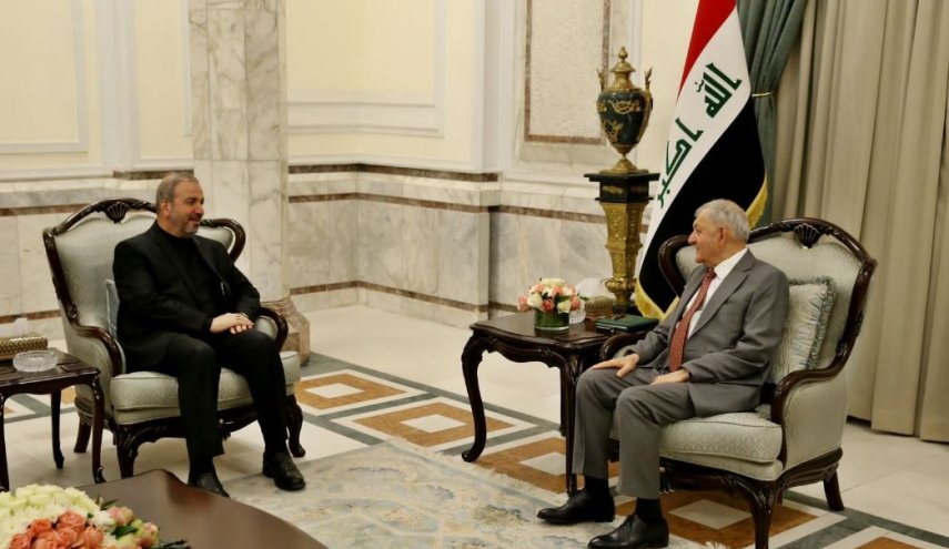 الرئيس العراقي يؤكد للسفير الإيراني أهمية الارتقاء بمستوى العمل الثنائي