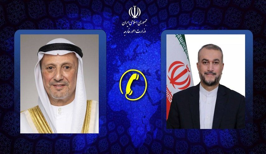 محادثة هاتفية بين وزيري خارجية إيران والكويت