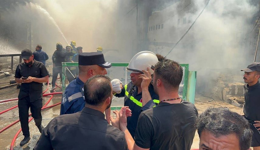 آتش سوزی در هتل قصرالشفاعه در نجف/ مصدومیت ۷۰ زائر ایرانی