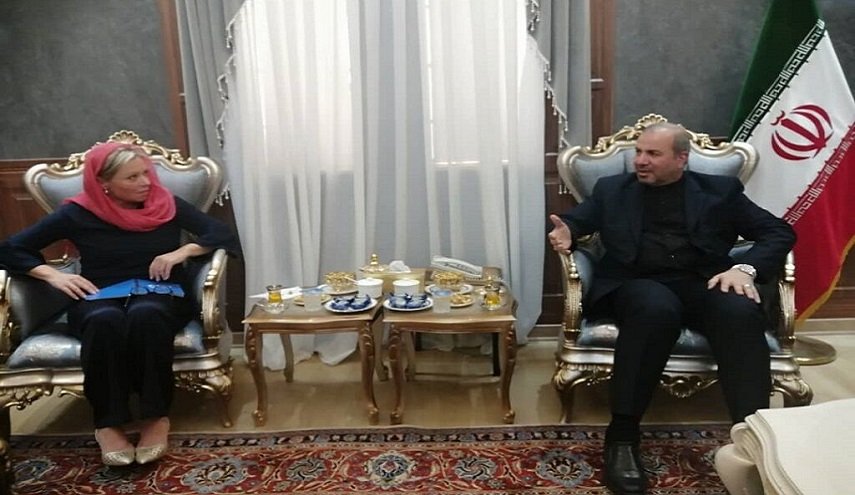 السفير الإيراني في بغداد يلتقي المبعوثة الأممية المعنية بشؤون العراق