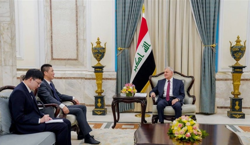 الرئيس العراقي يؤكد أهمية تعزيز العلاقات بين العراق والصين