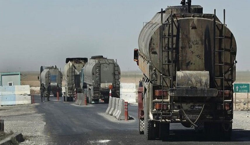 جدید ترین سرقت نفت سوریه با کاروانی از 60 تانکر آمریکایی
